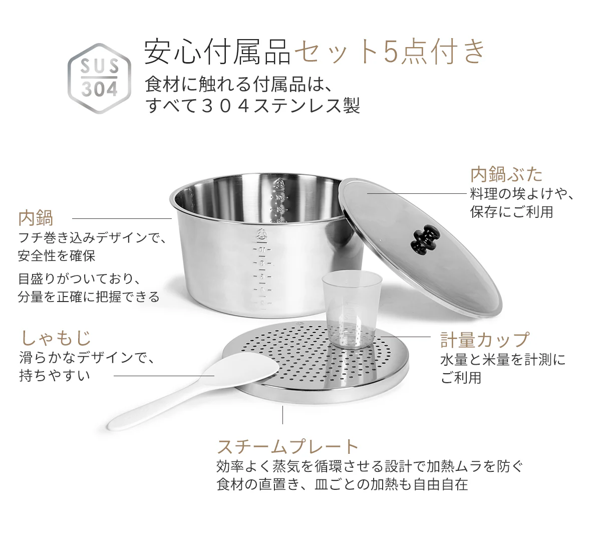 大同電鍋／ステンレス製外鍋／バニラピンク